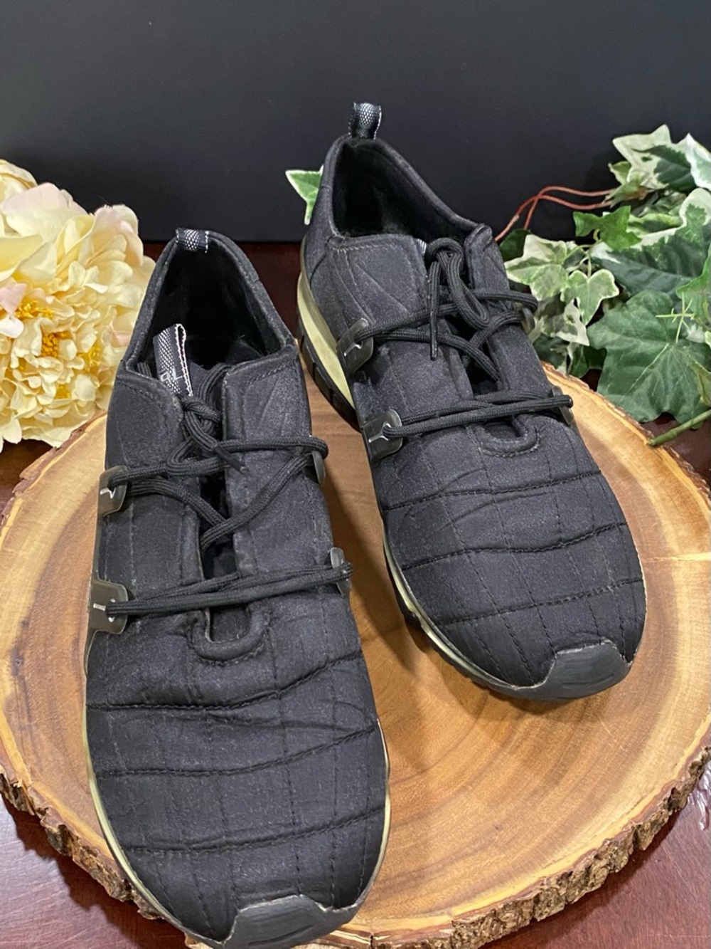 Y2K Polo Sport Vintage 90s Xbeam Quilted Black Sneakers Athletic Shoes 11B